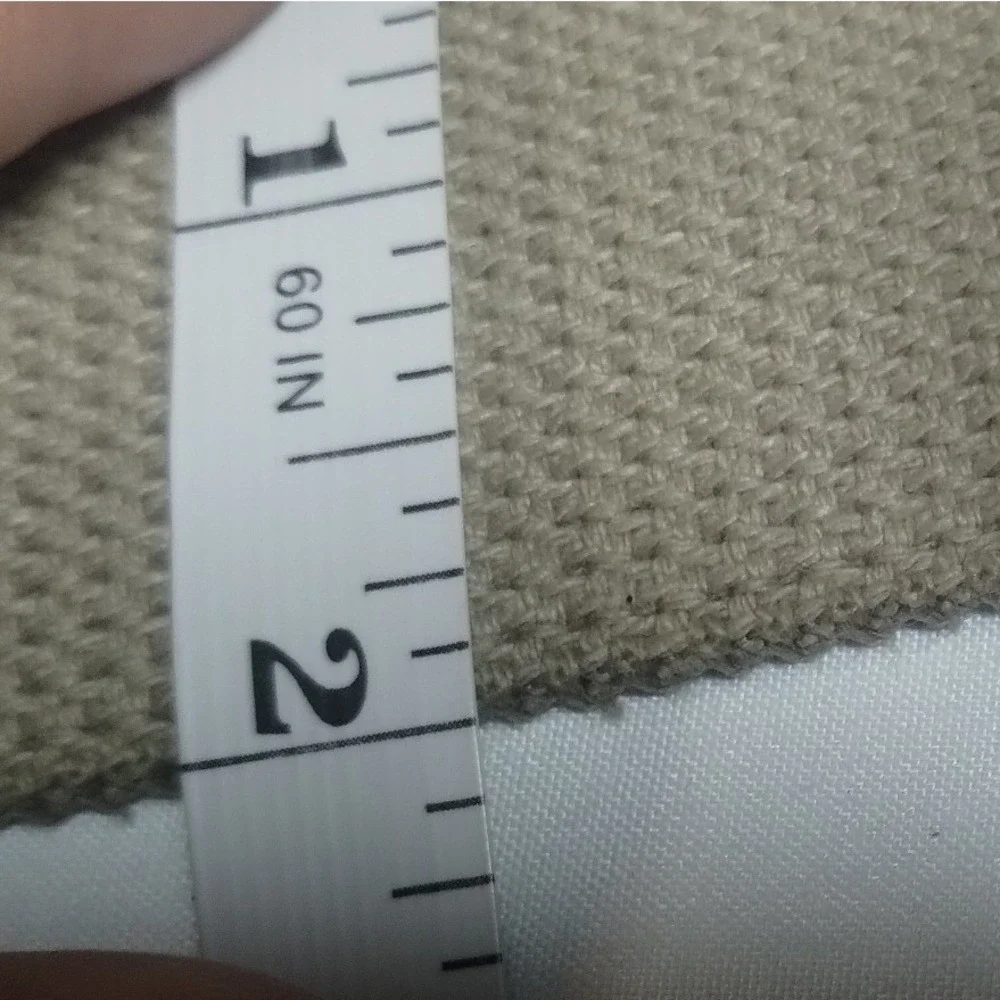 Dickies Mens Khaki Beige Canvas Web Belt Silver Logo Slider Buckle 47 Inch